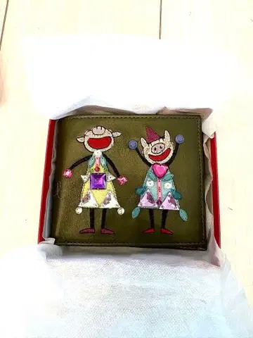 알베로베로 자수 접이식 지갑 박스형