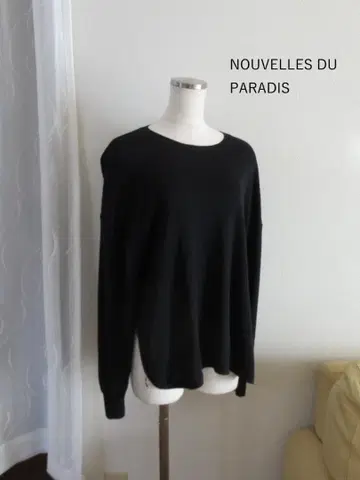 NOUVELLES DU PARADIS 네이비 긴팔 울 니트