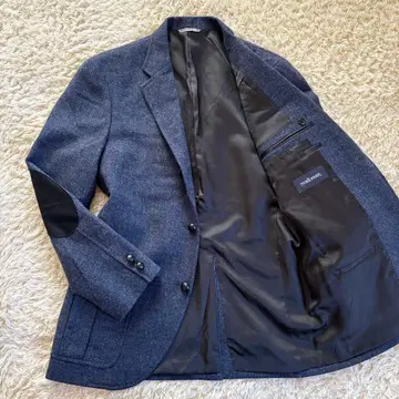 새상품급 NEWYORKER 테일러드 자켓 엘르 패치 호두 블루 L