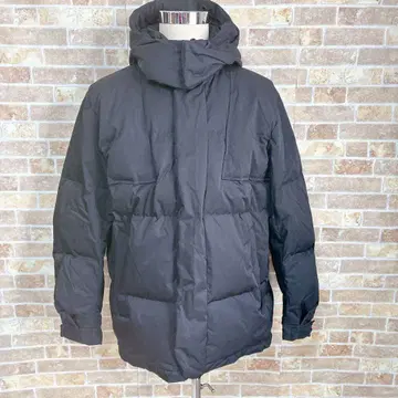 유니클로 +J 블랙 다운 자켓 오버 사이즈 후드티 XL