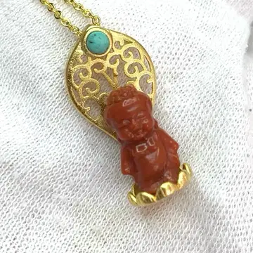 난호른(남홍마노)마노 s925 프린트 남녀 공용