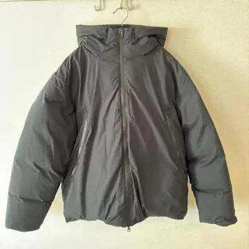 무인양품 다크 그레이 후드 부착 다운 자켓 XL
