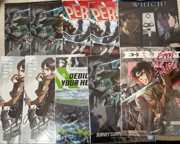 제일복권 진격의 거인 클리어 포스터 10점