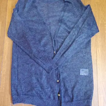 yoshie inaba 긴팔 가디건 다크 블루