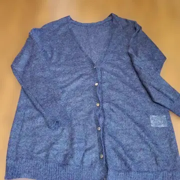 yoshie inaba 긴팔 가디건 다크 블루