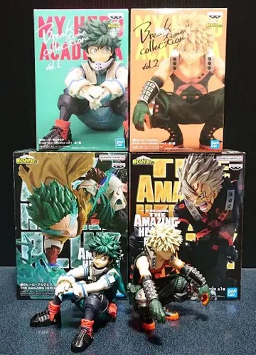 히로아카 데쿠 바쿠고 피규어 4체 세트