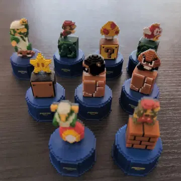 슈퍼 마리오 병뚜껑 9개