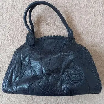 Rose Mary 로즈마리 가죽 천연 가죽 핸드백 블랙 블랙