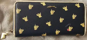 피카츄 장지갑 네이비 지갑 피카츄와 즈리 열매