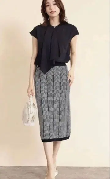 야마다야 FENNEL 페넬 헤링본 롱 스커트 미사용 새상품