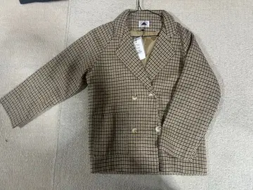 ABISTO 체크 무늬 테일러드 자켓