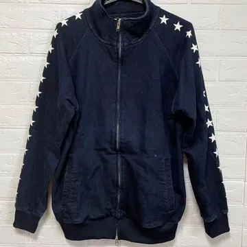 TOMMY 남성용 저지 스타 데님 맨투맨