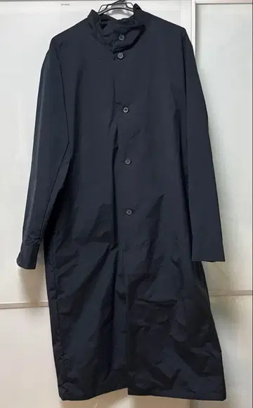 SOUSOU 스탠드 카라 롱 코트