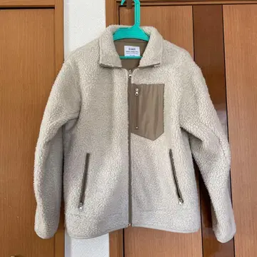 플리스 자켓 베이지