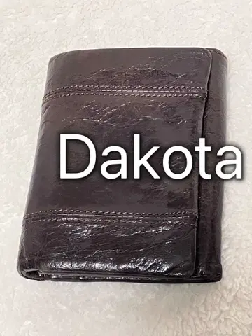 다코타 Dakota 부드러운 가죽 접이식 지갑 브라운