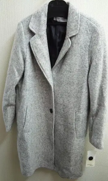 새상품 알파벳 알파벳 롱 코트 그레이 프리 사이즈