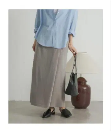 URBAN RESEARCH DOORS 벨로아 코듀로이 스트레이트 스커트