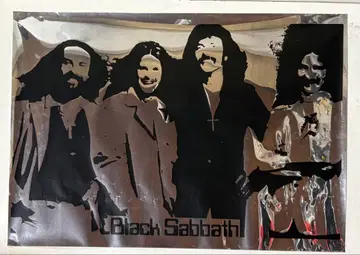 블랙 사바스 B2 포스터 실버 메탈 사양 하자품 락 인테리어