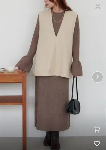 [ 시착만 한 상품 ] 베스트 포함 리브 니트 셋업 3세트