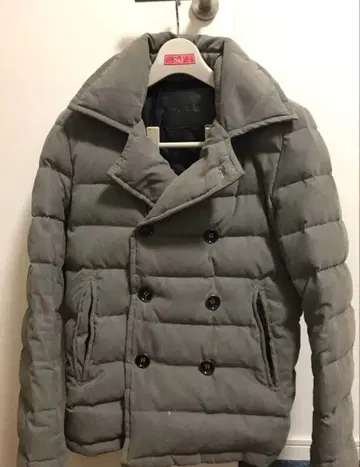 새상품급 DOWBL P 코트 다운 자켓 더블 브레스트 다운 자켓