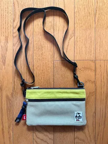 CHUMS 숄더백 사코슈 베이지/라임