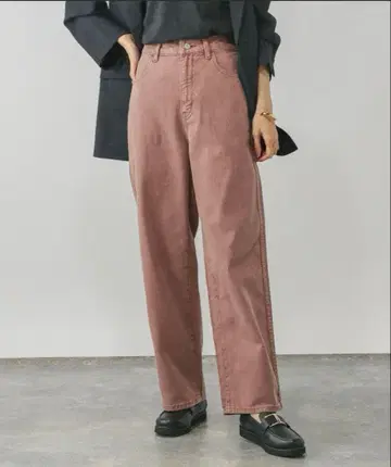 [택 포함 새상품] GLOBAL WORK GOOD 데님 컬러 배기 팬츠
