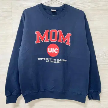 GILDAN 길단 트레이닝복 M 맨투맨 프린트 구제 의류 네이비