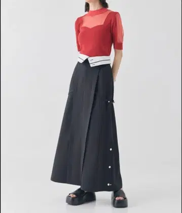 가격 인하 UNITED TOKYO 2way 하이웨스트 롱 스커트