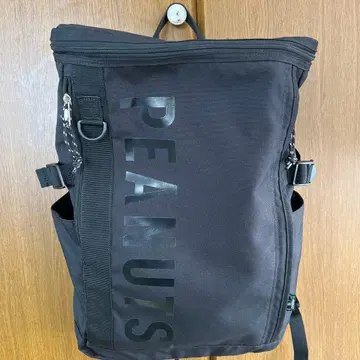 PEANUTS 블랙 백팩 백팩
