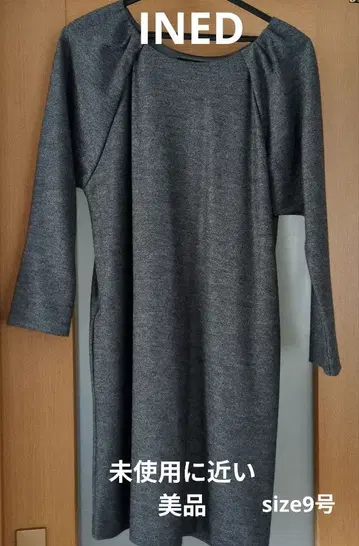 이네드 원피스 무릎 기장 그레이 발표회 포멀 미사용에 가까운 새상품급