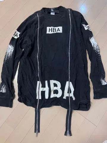 후드 바이 에어 블랙 후드티 L 사이즈