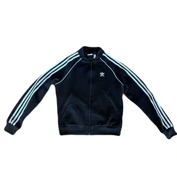 adidas 블랙 저지 트랙 자켓
