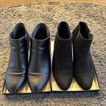 숏부츠 부티 스웨이드 에나멜 세트 르탈론