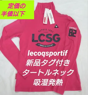 르꼬끄 스포르 여성용 골프웨어 터틀넥 택 포함 새상품