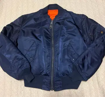 레어 새상품급 알파인더스트리 USA MA-1 네이비 M