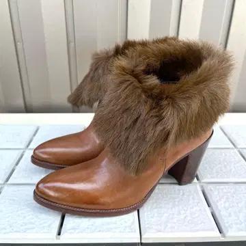 38 SARTORE 숏부츠 브라운 퍼 사토레 24.5