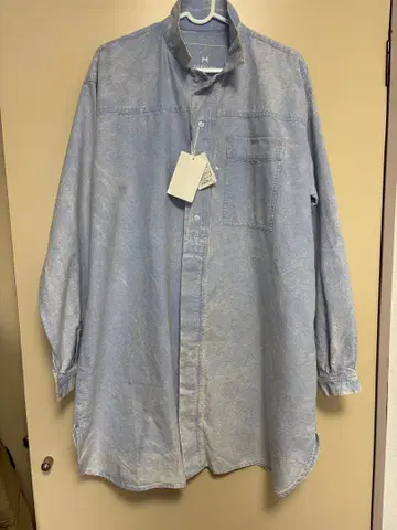 미사용 새상품 HEREIAM 라이트 블루 긴팔 셔츠