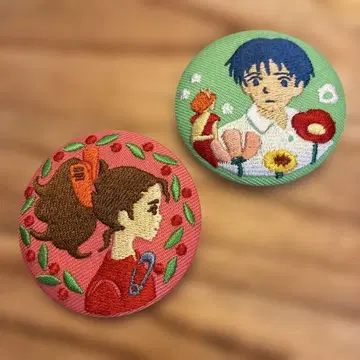 지브리 자수 브로치 아리에티 쇼 세트