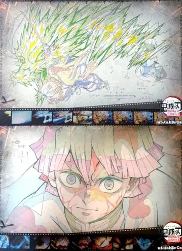 귀멸의 칼날 아가츠마 젠이츠 카페 런천 매트 무한성