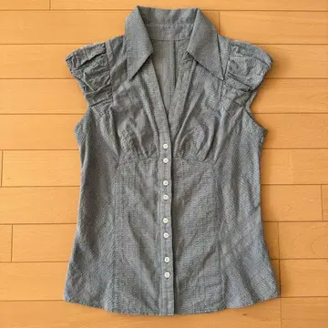 아티세션 유나이티드 애로우즈 슬리브리스 드레스 셔츠 블루