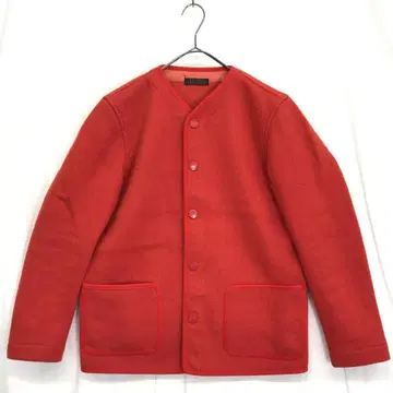 BROWN'S BEACH : 노카라 커버올 자켓 36 빨간색