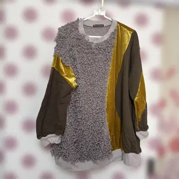 플라보아 이소재 믹스 트레이닝복 그레이 골드