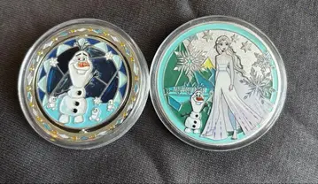 홍콩 디즈니 안나 수베니어 메달 2개