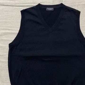 먼싱웨어 니트 베스트 LL 블랙 골프 스웨터