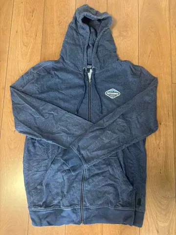 Patagonia 풀 집업 후드티 다크 블루