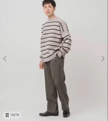 EDIFICE 울 도비 칼제 팬츠