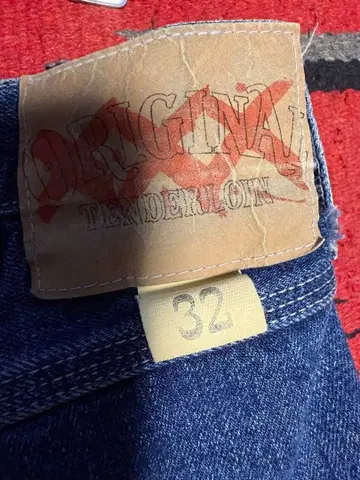 텐더 로인 후버 데미지 데님 팬츠 32