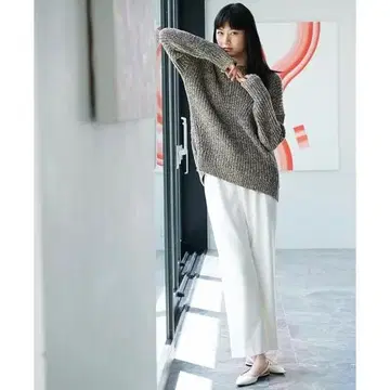 theory luxe 스트레이트 와이드 팬츠