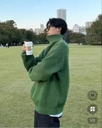 nugu 하프 지퍼 스웨터