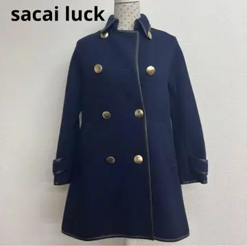 sacai luck/사카이 랙 피 코트 울 네이비
